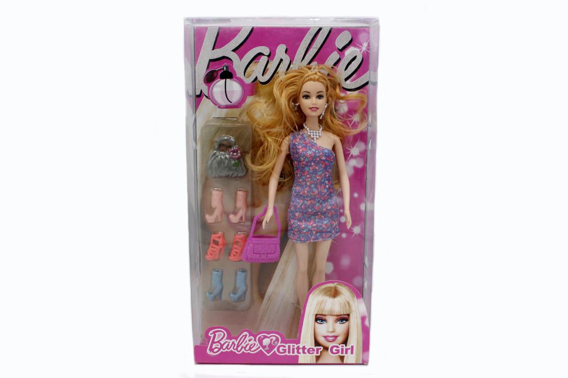 Barbie Glitter Girl Doll Pink Flower (8655C-1)